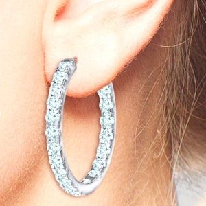 Daniela Swabe Inside Outside Sparkling Hoops